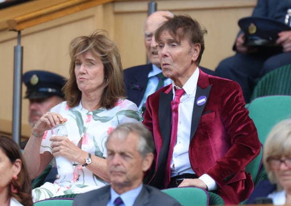 Wimbledon Championships 2026, Day One, AELTC Wimbledon, London, UK - 02 07 2026 Sir Cliff Richard and Ms Lynn Morrow in the Royal Box on Centre Court on day three of the 2026 Wimbledon Championships at the AELTC London London AELTC Wimbledon London GBR, UK NEWSPAPERS OUT Copyright: xMarkxGreenwoodx