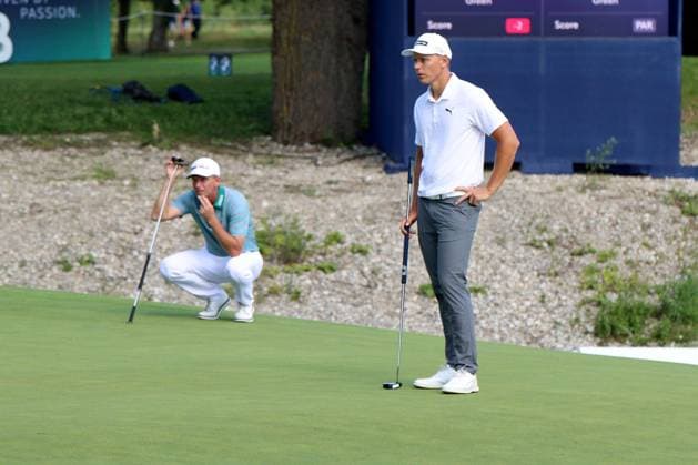 EICHENRIED, GERMANY - JULY 02: SCHMID, Matti (GER), left SIEM, Marcel (GER) at the Round 1 of the BMW International Open, Eichenried, Germany, DP World TOUR, Round 1 on July 02, 2026 in Eichenried, Germany, BMW International Open, Eichenried, Germany, 02.07.2026 Bavaria Germany Copyright: xPhotographer:xNilsxKoepkex