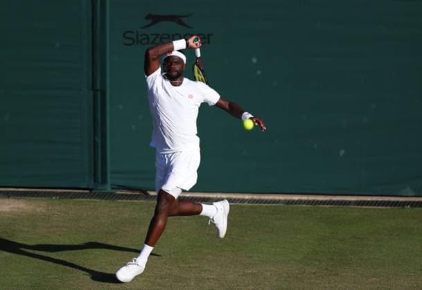 Frances Tiafoe during his second round match Wimbledon Tennis Championships, Day 4, The All England Lawn Tennis and Croquet Club, London, UK - 02 Jul 2026London The All England Lawn Tennis and United Kingdom  Copyright: xKieranxMcManus Shutterstockx 16970349fv