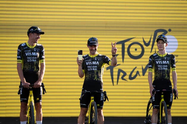 July 2, 2026, Barcelona, Turin, SPAIN: BARCELONA, SPAIN - JULY 04 : ..Jonas Vingegaard during the 113th Tour De France Teams Presentation at Sagrada FamoÂ­lia Barcelona SPAIN - ZUMAm214 0860598684st Copyright: xMatteoxSeccix
