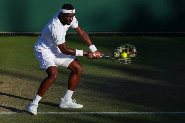 Frances Tiafoe during his second round match Wimbledon Tennis Championships, Day 4, The All England Lawn Tennis and Croquet Club, London, UK - 02 Jul 2026London The All England Lawn Tennis and United Kingdom  Copyright: xKieranxMcManus Shutterstockx 16970349gi