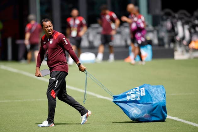 RECORD DATE NOT STATED FIFA World Cup, WM, Weltmeisterschaft, Fussball 2026 - Cape Verde training session Cape Verde head coach Pedro Brito Bubista attends a training session of the team in Fort Lauderdale, USA, 02 July 2026, in preparation for FIFA World Cup Round of 32 match against Argentina on 03 July. Fort Lauderdale United States  Copyright: xAlbertoxEstevezx