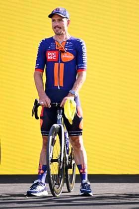 Tour de France 2026 Media Activities 02 07 2026 BARCELONA, SPAIN - JULY 02 : Degenkolb John (GER) of Team Picnic PostNL on the podium pictured during the teams presentation prior to the 113rd edition of Tour de France an UCI World Tour 2.UWT Team Time Trial stage for Men Elite of 19 km with start in Barcelona and finish in Barcelona on July 2, 2026 in Barcelona, Spain, 02 07 2026 Barcelona Spain  Copyright: xTomasxSiskx