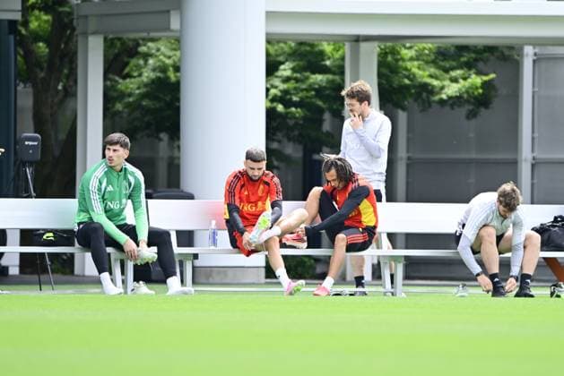 Belgian national football team - FIFA World Cup, WM, Weltmeisterschaft, Fussball 2026 - media activities 02 07 2026 RENTON, UNITED STATES OF AMERICA - JULY 02 : pictured during a training session of the Belgian national football team during the FIFA World Cup 2026 on July 2, 2026 in Renton, United States of America, 02 07 2026 Renton United States of America  Copyright: xJanxDexMeuleneirx