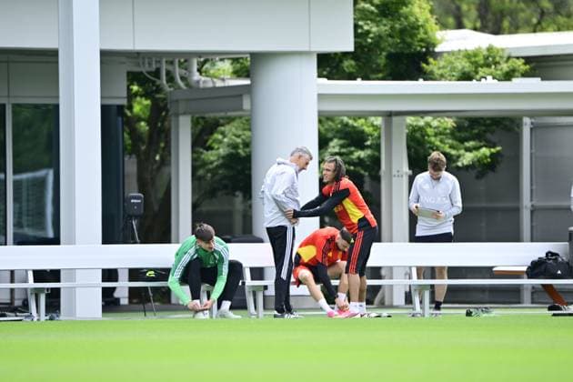 Belgian national football team - FIFA World Cup, WM, Weltmeisterschaft, Fussball 2026 - media activities 02 07 2026 RENTON, UNITED STATES OF AMERICA - JULY 02 : pictured during a training session of the Belgian national football team during the FIFA World Cup 2026 on July 2, 2026 in Renton, United States of America, 02 07 2026 Renton United States of America  Copyright: xJanxDexMeuleneirx