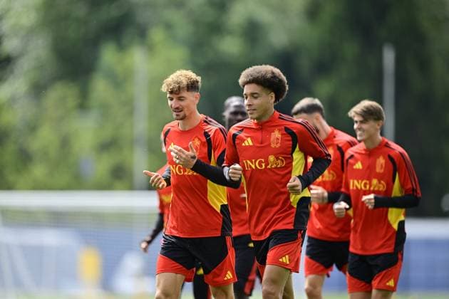 Belgian national football team - FIFA World Cup, WM, Weltmeisterschaft, Fussball 2026 - media activities 02 07 2026 RENTON, UNITED STATES OF AMERICA - JULY 02 : pictured during a training session of the Belgian national football team during the FIFA World Cup 2026 on July 2, 2026 in Renton, United States of America, 02 07 2026 Renton United States of America  Copyright: xJanxDexMeuleneirx