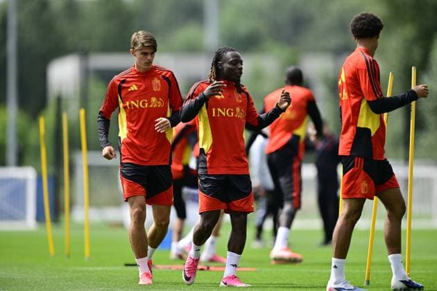 Belgian national football team - FIFA World Cup, WM, Weltmeisterschaft, Fussball 2026 - media activities 02 07 2026 RENTON, UNITED STATES OF AMERICA - JULY 02 : pictured during a training session of the Belgian national football team during the FIFA World Cup 2026 on July 2, 2026 in Renton, United States of America, 02 07 2026 Renton United States of America  Copyright: xJanxDexMeuleneirx