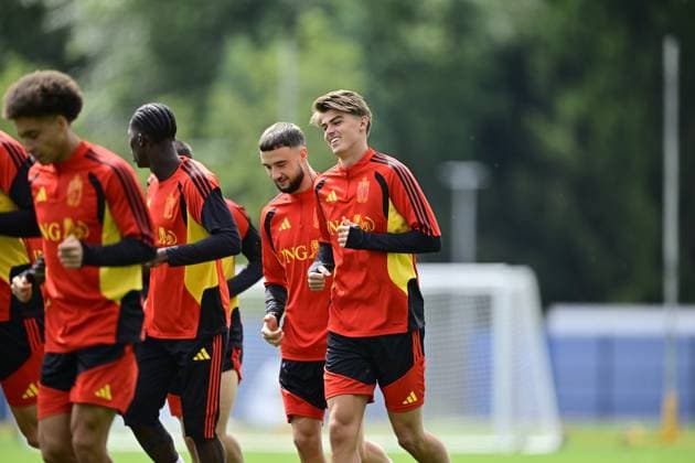 Belgian national football team - FIFA World Cup, WM, Weltmeisterschaft, Fussball 2026 - media activities 02 07 2026 RENTON, UNITED STATES OF AMERICA - JULY 02 : pictured during a training session of the Belgian national football team during the FIFA World Cup 2026 on July 2, 2026 in Renton, United States of America, 02 07 2026 Renton United States of America  Copyright: xJanxDexMeuleneirx