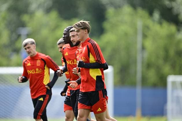 Belgian national football team - FIFA World Cup, WM, Weltmeisterschaft, Fussball 2026 - media activities 02 07 2026 RENTON, UNITED STATES OF AMERICA - JULY 02 : pictured during a training session of the Belgian national football team during the FIFA World Cup 2026 on July 2, 2026 in Renton, United States of America, 02 07 2026 Renton United States of America  Copyright: xJanxDexMeuleneirx