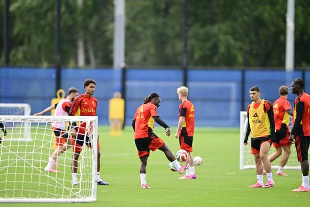 Belgian national football team - FIFA World Cup, WM, Weltmeisterschaft, Fussball 2026 - media activities 02 07 2026 RENTON, UNITED STATES OF AMERICA - JULY 02 : pictured during a training session of the Belgian national football team during the FIFA World Cup 2026 on July 2, 2026 in Renton, United States of America, 02 07 2026 Renton United States of America  Copyright: xJanxDexMeuleneirx