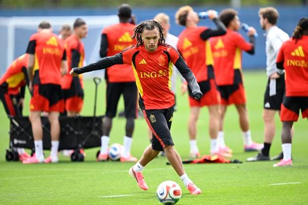 Belgian national football team - FIFA World Cup, WM, Weltmeisterschaft, Fussball 2026 - media activities 02 07 2026 RENTON, UNITED STATES OF AMERICA - JULY 02 : Moreira Da Silva Diego defender of Belgium pictured during a training session of the Belgian national football team during the FIFA World Cup 2026 on July 2, 2026 in Renton, United States of America, 02 07 2026 Renton United States of America  Copyright: xNicoxVereeckenx
