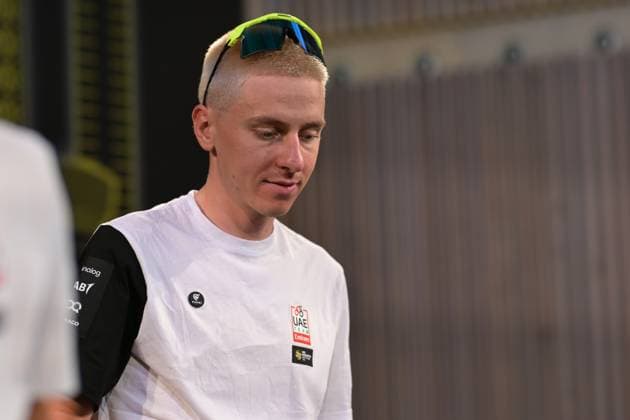 Slovenian Tadej Pogacar of UAE Team Emirates-XRG pictured during a press conference, PK, Pressekonferenz ahead of the 2026 Tour de France cycling race, Thursday 02 July 2026, in Barcelona, Spain. The 113th edition of the Tour de France starts on Saturday 4 July in Barcelona, Spain, and will finish in Paris, France on the 26th of July. DAVIDxPINTENS  x180197818x