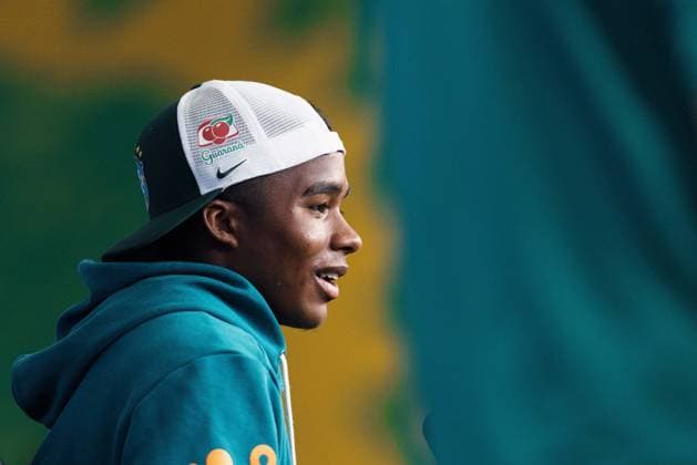 Treino da Seleção Brasileira NOVA JERSEY, NJ - 02.07.2026: TREINO DA SELEcaO BRASILEIRA - Endrick during a press conference, PK, Pressekonferenz for the Brazilian national team, Nationalteam at The Ridge Hotel in Ridge, New Jersey, United States. The Brazilian team faces Norway on Sunday in the Round of 16 of the 2026 FIFA World Cup, WM, Weltmeisterschaft, Fussball (Photo: Marcelo Machado de Melo Fotoarena) x2977284x  MarceloxMachadoxdexMelo