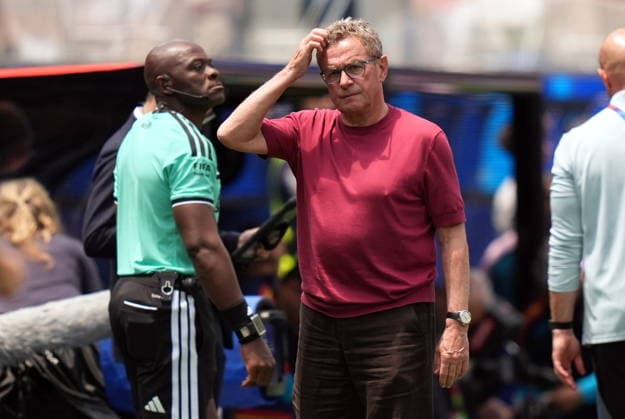 FIFA World Cup, WM, Weltmeisterschaft, Fussball 2026 - Round of 32 - Spain vs Austria Austria s head coach Ralf Rangnick reacts during the FIFA World Cup 2026 Round of 32 match Spain against Austria, in Los Angeles, USA, 02 July 2026. INGLEWOOD United States  Copyright: xSCOTTxSTRAZZANTEx