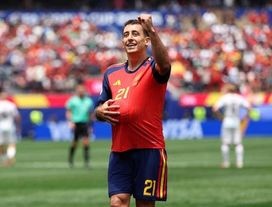 . - Spain v Austria, FIFA World Cup, WM, Weltmeisterschaft, Fussball 2026, Round Of 32, Los Angeles Stadium, Los Angeles, USA, 2nd July 2026. DC Photos Crystal Pix GOAL 1-0, Mikel Oyarzabal of Spain national team, Nationalteam goal celebration after scoring a goal to put Spain 1-0 ahead. - Spain v Austria, FIFA World Cup 2026, Round Of 32, Los Angeles Stadium, Los Angeles, USA, 2nd July 2026. DC Photos Crystal Pix Los Angeles Los Angeles Stadium United States Of America Copyright: xDCxPhotosx CP_Spain_Austria_020726_DC_15