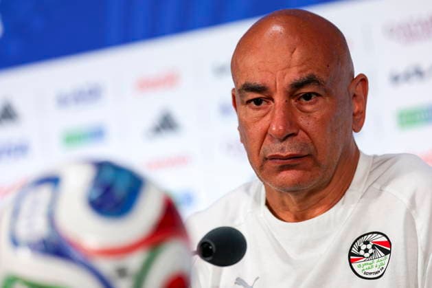 FIFA World Cup, WM, Weltmeisterschaft, Fussball 2026 - Egypt press conference, PK, Pressekonferenz Egypt s head coach Hossam Hassan gives a press conference in Dallas, Texas, USA, 02 July 2026. Egypt will face Australia on 03 July in their FIFA World Cup 2026 round of 32 match. DALLAS United States  Copyright: xCHRISTOPHERxNEUNDORFx