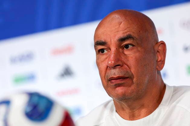 FIFA World Cup, WM, Weltmeisterschaft, Fussball 2026 - Egypt press conference, PK, Pressekonferenz Egypt s head coach Hossam Hassan gives a press conference in Dallas, Texas, USA, 02 July 2026. Egypt will face Australia on 03 July in their FIFA World Cup 2026 round of 32 match. DALLAS United States  Copyright: xCHRISTOPHERxNEUNDORFx