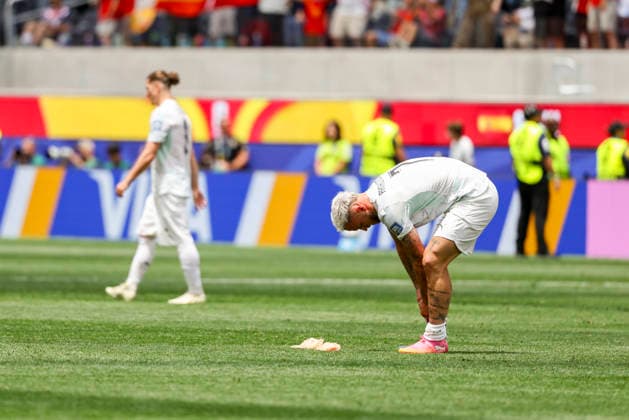 SOCCER - FIFA World Cup, WM, Weltmeisterschaft, Fussball 2026 INGLEWOOD,CALIFORNIA,USA,02.JUL.26 - SOCCER - FIFA World Cup, round of 32, Spain vs Austria. Image shows the disappointment of Marko Arnautovic (AUT).  GEPAxpictures xArminxRauthner