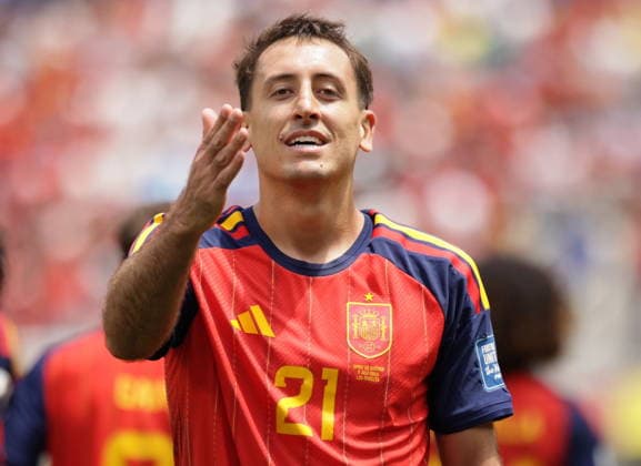 RECORD DATE NOT STATED FIFA World Cup, WM, Weltmeisterschaft, Fussball 2026 - Round of 32 - Spain vs Austria Mikel Oyarzabal of Spain celebrates scoring the 3-0 goal during the FIFA World Cup 2026 Round of 32 match Spain against Austria, in Los Angeles, USA, 02 July 2026. INGLEWOOD United States  Copyright: xCHRISTOPHERxTORRESx