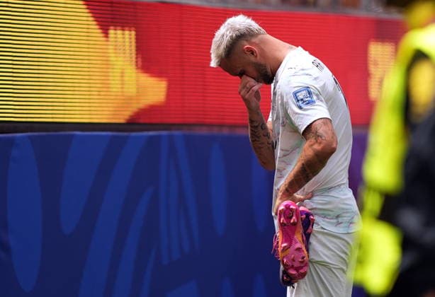 FIFA World Cup, WM, Weltmeisterschaft, Fussball 2026 - Round of 32 - Spain vs Austria Marko Arnautovic of Austria reacts after the FIFA World Cup 2026 Round of 32 match Spain against Austria, in Los Angeles, USA, 02 July 2026. INGLEWOOD United States  Copyright: xSCOTTxSTRAZZANTEx