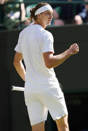 Alexander Zverev GER, during second round of 2026 All England Lawn Tennis Championships at Wimbledon, mens singles, London, 02 07 2026; - *** Alexander Zverev (GER), during the second round of the 2026 All England Lawn Tennis Championships at Wimbledon, men s singles, London, July 2, 2026 