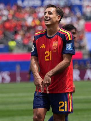 (260703) -- LOS ANGELES, July 3, 2026 -- Mikel Oyarzabal of Spain celebrates after scoring during the round of 32 match between Spain and Austria at the 2026 FIFA World Cup, WM, Weltmeisterschaft, Fussball at Los Angeles Stadium in Los Angeles, the United States, July 2, 2026. ) (SP)U.S.-LOS ANGELES-FOOTBALL-FIFA WORLD CUP-ROUND OF 32-ESP VS AUT ChenxYichen 