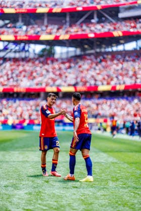 Spain vs Austria - FIFA World Cup, WM, Weltmeisterschaft, Fussball 2026 - 02 07 2026 Pedro Porro of Spain celebrates his goal during the FIFA World Cup 2026 round of 32 match between Spain and Austria at Los Angeles Stadium on July 2, 2026 in Inglewood, California, Estados Unidos Inglewood Estados Unidos Copyright: xPGSxPhotoxAgencyx