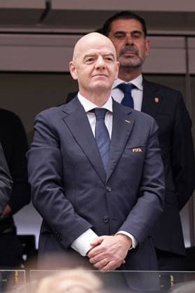 FIFA President Gianni Infantino in the stands before kick-off Spain v Austria, 2026 FIFA World Cup, WM, Weltmeisterschaft, Fussball ROund of 32, Football, Los Angeles Stadium, California, USA - 02 Jul 2026Los Angeles Los Angeles Stadium California (CA) United States of America  Copyright: xIsmaelxAdnan Shutterstockx 16974404bt