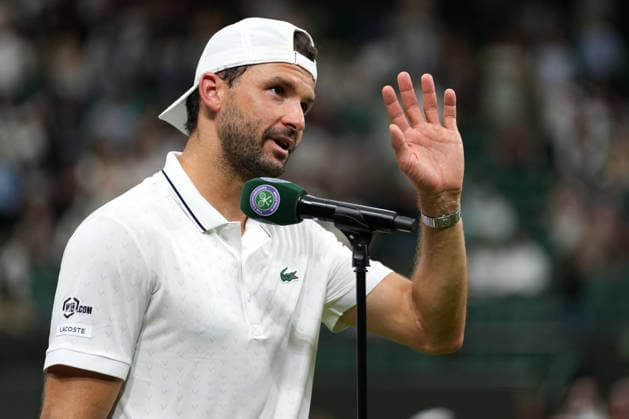 2026-07-02 The Championships - Wimbledon 2026 - Day Four LONDON, UNITED KINGDOM - JULY 2: Grigor Dimitrov of Bulgaria during Day Four of the The Championships - Wimbledon 2026 at All England Lawn Tennis and Croquet Club on July 2, 2026 in London, England. (Photo by Marleen Fouchier BSR Agency) London United Kingdom Content not available for redistribution in The Netherlands directly or indirectly through any third parties. Copyright: xBSRxAgencyx