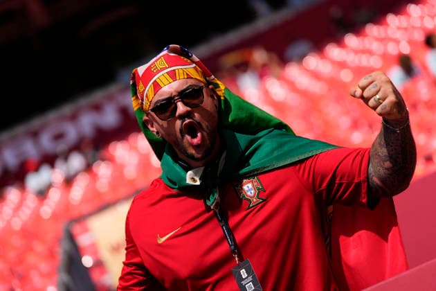 Portugal v Croatia: Round Of 32 - FIFA World Cup, WM, Weltmeisterschaft, Fussball 2026 Supporter of Portugal poses for the photo during the FIFA World Cup 2026 Round Of 32 match between Portugal and Croatia at Toronto Stadium on July 02, 2026 in Toronto, Ontario. Toronto ON Canada  Copyright: xJosexBretonx originalFilename:bretonhernandez-portugal260702_np4Es.jpg