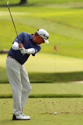 U.S. Senior Open Championship COLUMBUS, OHIO - JULY 2: Matt Gogel of Kansas hits from the 17th tee during the first round of the 46th U.S. Senior Open Championship 2026 at Scioto Country Club in Columbus, Ohio USA, July 2, 2026. Columbus Ohio United States  Copyright: xAmyxLemusx originalFilename:lemus-ussenior260702_npcqi.jpg