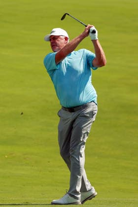 U.S. Senior Open Championship COLUMBUS, OHIO - JULY 2: Joakim Haeggman of Sweden hits from the 11th fairway during the first round of the 46th U.S. Senior Open Championship 2026 at Scioto Country Club in Columbus, Ohio USA, July 2, 2026. Columbus Ohio United States  Copyright: xAmyxLemusx originalFilename:lemus-ussenior260702_npMLs.jpg
