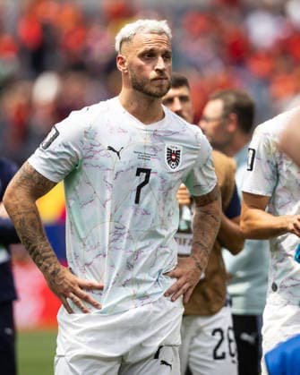 SOCCER - FIFA World Cup, WM, Weltmeisterschaft, Fussball 2026 INGLEWOOD,CALIFORNIA,USA,02.JUL.26 - SOCCER - FIFA World Cup, round of 32, Spain vs Austria. Image shows the disappointment of Marko Arnautovic (AUT).  GEPAxpictures xArminxRauthner