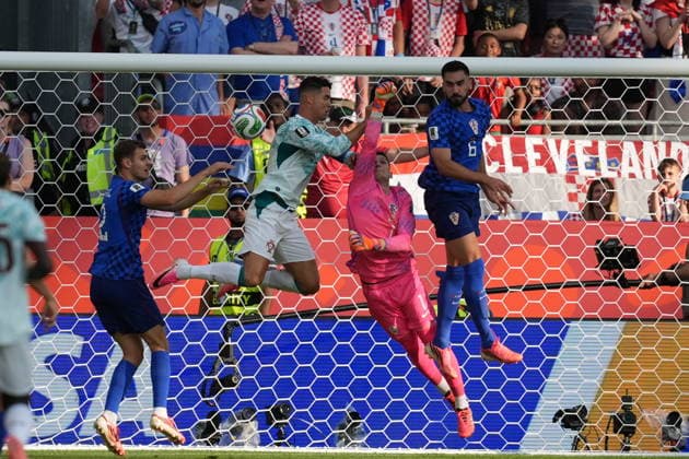 Portugal v Croatia - FIFA World Cup, WM, Weltmeisterschaft, Fussball 2026 - Round of 32 TORONTO, CANADA - JULY 02: Cristiano Ronaldo of Portugal in action during the 2026 FIFA World Cup First Stage Group I match between Portugal and Croatia at Toronto Stadium (BMO Field) in Toronto, Ontario, Canada on July 02, 2026. Mert Alper Dervis Anadolu Ontario Canada. Editorial use only. Please get in touch for any other usage.  Copyright: x2026xAnadoluxMertxAlperxDervisx