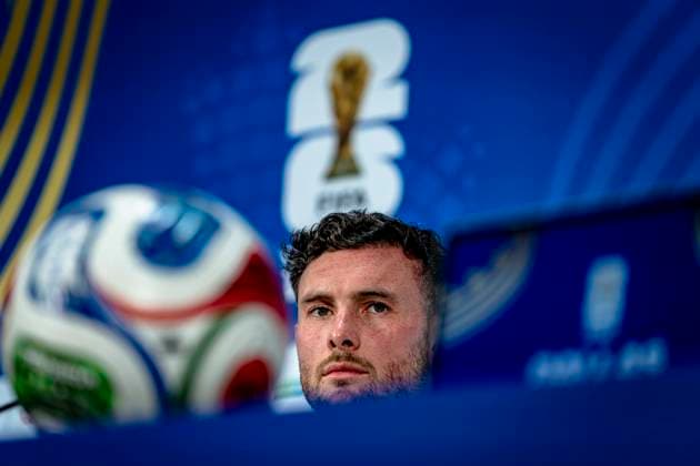 DALLAS - Oneill Aiden of Australia during the 2026 World Cup at AT&T Stadium on July 2, 2026, in Dallas, United States. (Photo by Stefan Koops EYE4IMAGES DeFodi Images) - *** DALLAS: Aiden O Neill of Australia during the 2026 World Cup at AT&T Stadium on July 2, 2026, in Dallas, United States. Photo by Stefan Koops, EYE4IMAGES, DeFodi Images