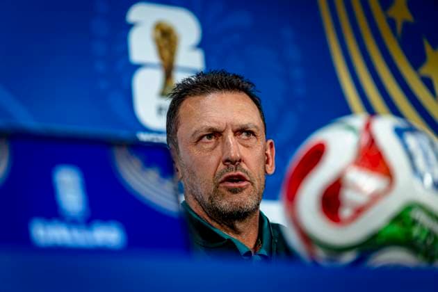DALLAS - Australia s national coach Tony Popovic during the 2026 World Cup at AT&T Stadium on July 2, 2026, in Dallas, United States. (Photo by Stefan Koops EYE4IMAGES DeFodi Images) - *** DALLAS: Australia s national coach Tony Popovic during the 2026 World Cup at AT&T Stadium on July 2, 2026, in Dallas, United States. Photo by Stefan Koops, EYE4IMAGES, DeFodi Images