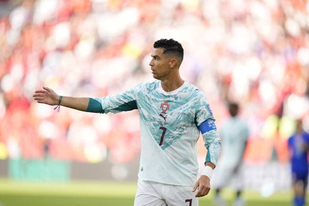 Portugal v Croatia - FIFA World Cup, WM, Weltmeisterschaft, Fussball 2026 - Round of 32 TORONTO, CANADA - JULY 02: Cristiano Ronaldo of Portugal gestures during the 2026 FIFA World Cup First Stage Group I match between Portugal and Croatia at Toronto Stadium (BMO Field) in Toronto, Ontario, Canada on July 02, 2026. Jose Hernandez Anadolu Ontario Canada. Editorial use only. Please get in touch for any other usage.  Copyright: x2026xAnadoluxJosexHernandezx
