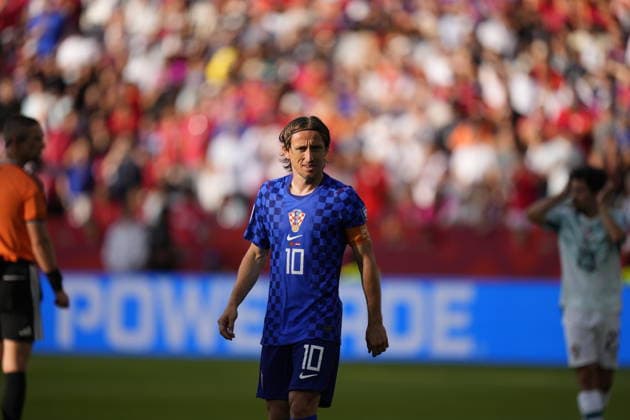 Portugal v Croatia - FIFA World Cup, WM, Weltmeisterschaft, Fussball 2026 - Round of 32 TORONTO, CANADA - JULY 02: Luka Modric of Croatia looks on during the 2026 FIFA World Cup First Stage Group I match between Portugal and Croatia at Toronto Stadium (BMO Field) in Toronto, Ontario, Canada on July 02, 2026. Jose Hernandez Anadolu Ontario Canada. Editorial use only. Please get in touch for any other usage.  Copyright: x2026xAnadoluxJosexHernandezx