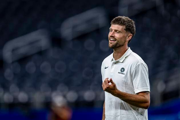 DALLAS - Cameron Burgess of Australia during the 2026 World Cup at AT&T Stadium on July 2, 2026, in Dallas, United States. (Photo by Stefan Koops EYE4IMAGES DeFodi Images) - *** DALLAS: Cameron Burgess of Australia during the 2026 World Cup at AT&T Stadium on July 2, 2026, in Dallas, United States. Photo by Stefan Koops, EYE4IMAGES, DeFodi Images