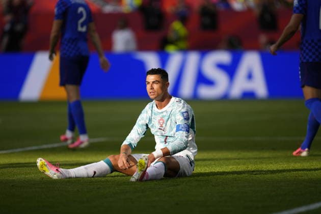 Portugal v Croatia - FIFA World Cup, WM, Weltmeisterschaft, Fussball 2026 - Round of 32 TORONTO, CANADA - JULY 02: Cristiano Ronaldo of Portugal reacts during the 2026 FIFA World Cup First Stage Group I match between Portugal and Croatia at Toronto Stadium (BMO Field) in Toronto, Ontario, Canada on July 02, 2026. Jose Hernandez Anadolu Ontario Canada. Editorial use only. Please get in touch for any other usage.  Copyright: x2026xAnadoluxJosexHernandezx