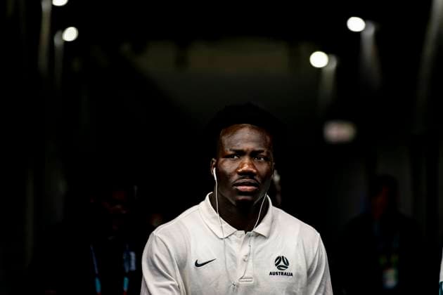 DALLAS - Nestory Irankunda of Australia during the 2026 World Cup at AT&T Stadium on July 2, 2026, in Dallas, United States. (Photo by Stefan Koops EYE4IMAGES DeFodi Images) - *** DALLAS: Nestory Irankunda of Australia during the 2026 World Cup at AT&T Stadium on July 2, 2026, in Dallas, United States. Photo by Stefan Koops, EYE4IMAGES, DeFodi Images