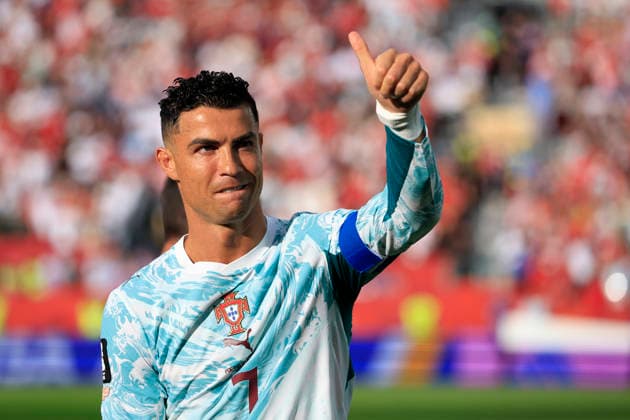 Cristiano Ronaldo of Portugal reacts during the FIFA World Cup, WM, Weltmeisterschaft, Fussball 2026 Round of 32 match Portugal against Croatia at the BMO field Stadium in Toronto, Canada, 02 July 2026. FIFA World Cup 2026 - Round of 32 - Portugal vs Croatia !ACHTUNG: NUR REDAKTIONELLE NUTZUNG!  Copyright: xBienvenidoxVelascox GR5042 20260702-55020782851_1