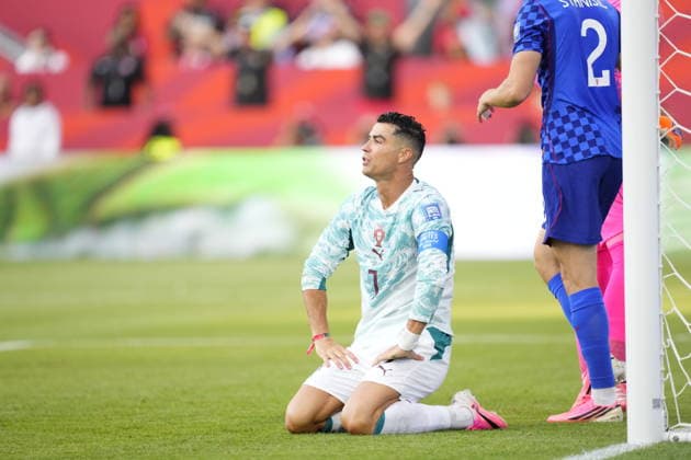 Portugal v Croatia - FIFA World Cup, WM, Weltmeisterschaft, Fussball 2026 - Round of 32 TORONTO, CANADA - JULY 02: Cristiano Ronaldo of Portugal reacts during the 2026 FIFA World Cup First Stage Round of 32 match between Portugal and Croatia at Toronto Stadium (BMO Field) in Toronto, Ontario, Canada on July 02, 2026. Jose Hernandez Anadolu Ontario Canada. Editorial use only. Please get in touch for any other usage.  Copyright: x2026xAnadoluxJosexHernandezx
