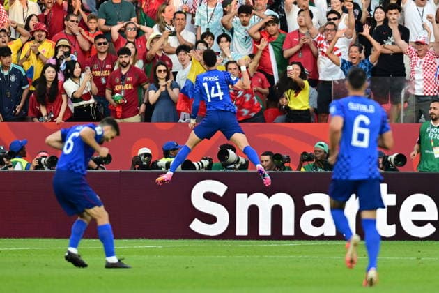 FIFA World Cup, WM, Weltmeisterschaft, Fussball 2026 - Round of 32 - Portugal vs Croatia Ivan Perisic of Croatia celebrates scoring the 0-1 goal during the FIFA World Cup 2026 Round of 32 match Portugal against Croatia, in Toronto, Canada, 02 July 2026. TORONTO Canada  Copyright: xEDUARDOxLIMAx
