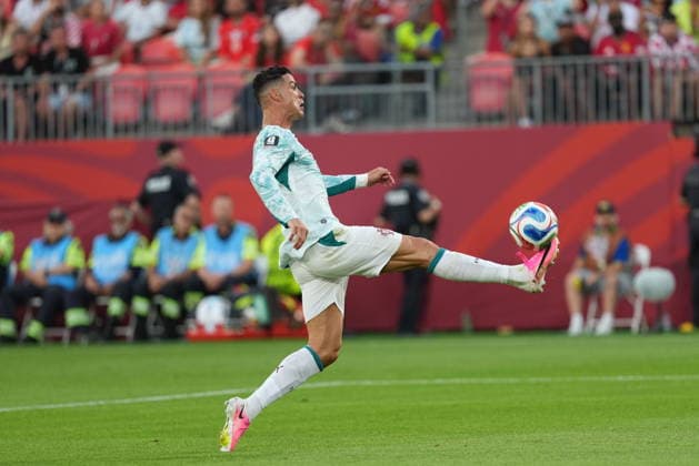 Portugal v Croatia - FIFA World Cup, WM, Weltmeisterschaft, Fussball 2026 - Round of 32 TORONTO, CANADA - JULY 02: Cristiano Ronaldo (7) of Portugal in action during the 2026 FIFA World Cup Round of 32 match between Portugal and Croatia at Toronto Stadium (BMO Field) in Toronto, Ontario, Canada on July 02, 2026. Mert Alper Dervis Anadolu Ontario Canada. Editorial use only. Please get in touch for any other usage.  Copyright: x2026xAnadoluxMertxAlperxDervisx