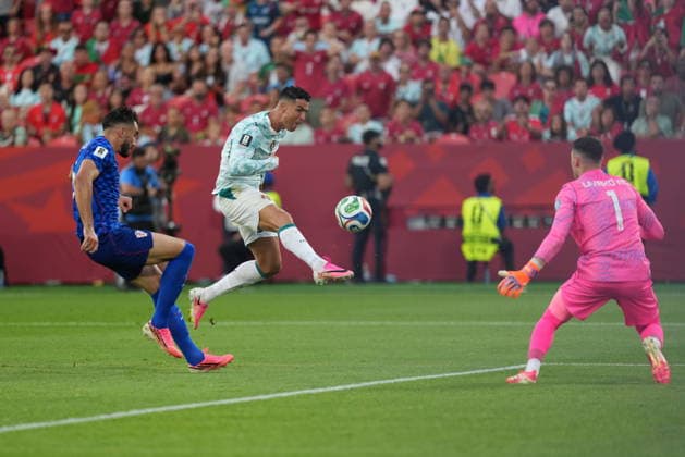 Portugal v Croatia - FIFA World Cup, WM, Weltmeisterschaft, Fussball 2026 - Round of 32 TORONTO, CANADA - JULY 02: Cristiano Ronaldo (7) of Portugal in action during the 2026 FIFA World Cup Round of 32 match between Portugal and Croatia at Toronto Stadium (BMO Field) in Toronto, Ontario, Canada on July 02, 2026. Mert Alper Dervis Anadolu Ontario Canada. Editorial use only. Please get in touch for any other usage.  Copyright: x2026xAnadoluxMertxAlperxDervisx