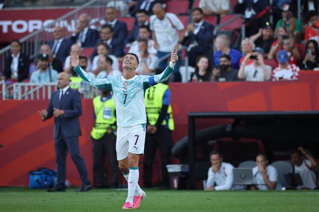 FIFA World Cup, WM, Weltmeisterschaft, Fussball 2026 - Round of 32 - Portugal vs Croatia Portugal s Cristiano Ronaldo gestures during the FIFA World Cup 2026 Round of 32 match Portugal against Croatia, in Toronto, Canada, 02 July 2026. Palm Beach Florida United States  Copyright: xMIGUELxA.xLOPESx