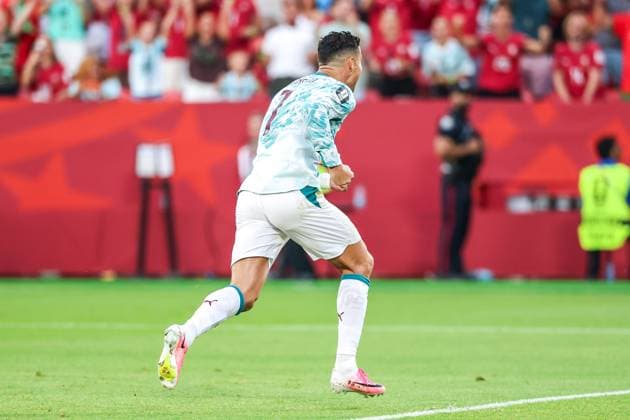 RECORD DATE NOT STATED FIFA World Cup, WM, Weltmeisterschaft, Fussball 2026 - Round of 32 - Portugal v Croatia Cristiano Ronaldo player of Portugal celebrates his goal during the FIFA World Cup 2026 Round of 32 match between Portugal and Croatia, at the Toronto Stadium, in Toronto, Canada, on Thursday, July 02, 2026.(Foto: William Volcov Brazil Photo Press IMAGO) Sports Toronto CA Canada Copyright: xWILLIAMxVOLCOVx