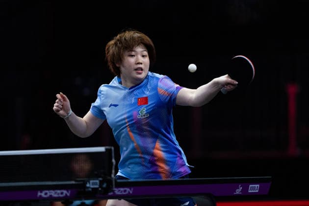 LOS ANGELES, CALIFORNIA - JULY 02: Kuai Man of China competes in the Women s Singles - Round of 16 match against Shin Yubin of South Korea on day 7 of United States Smash 2026 at Ontario Convention Center on July 2, 2026 in Los Angeles, California.  Copyright: xVCGx 111651926701