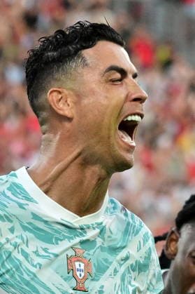 FIFA World Cup, WM, Weltmeisterschaft, Fussball 2026 - Round of 32 - Portugal vs Croatia Cristiano Ronaldo of Portugal celerbates after scoring the 1-1 goal during the FIFA World Cup 2026 Round of 32 match Portugal against Croatia, in Toronto, Canada, 02 July 2026. TORONTO Canada  Copyright: xEDUARDOxLIMAx